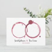 ビューティフルワインシンド結婚式招待状 招待状 (スタンド正面)