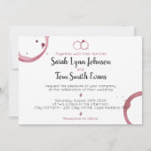 ビューティフルワインシンド結婚式招待状 招待状 (裏面)