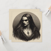 ビューティフルヴァンパイアアンティークイラストレーション カード (正面/裏面インサイチュ)