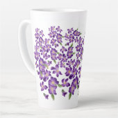 ビューティフルヴィオレットパープルヴィンテージラテマグ カフェラテマグ (左アングル)