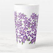 ビューティフルヴィオレットパープルヴィンテージラテマグ カフェラテマグ (正面)