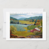 ビューティフルヴィネヤードファーム誕生日 招待状 (正面)