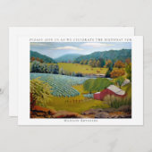 ビューティフルヴィネヤードファーム誕生日 招待状 (正面/裏面)