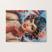 ビューティフルヴィンテージガールポートレート ジグソーパズル (横)