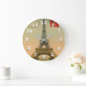 ビューティフルヴィンテージパリアート ラージ壁時計 (ホーム)