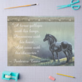ビューティフルヴィンテージホース感動的引用文 薄葉紙 (クラフト)