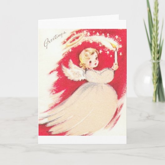 ビューティフルヴィンテージミッドセンチュリーモダンレトロエンジェル シーズンカード (正面)