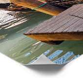 ビューティフルヴェネツィアイタリア運河ボートトラベル ポスター (角)