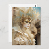 ビューティフルヴェネツィアカーニバルマスク ポストカード (正面/裏面)