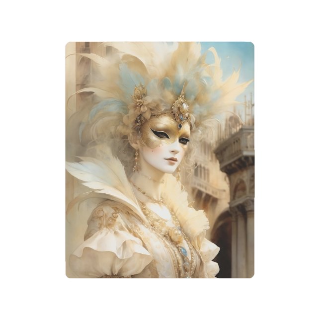 ビューティフルヴェネツィアカーニバルマスク メタルプリント (正面)