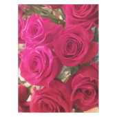 ビューティフル実在レッドローゼスプリント テーブルクロス (正面)