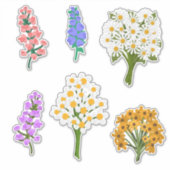 ビューティフル感じルックフラワーブケッツデイジー シール (正面)