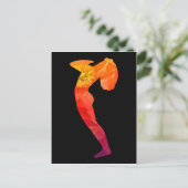 ビューティフル抽象芸術サンサルテーションアサナデザイン | ポストカード (スタンド正面)