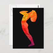 ビューティフル抽象芸術サンサルテーションアサナデザイン | ポストカード (正面/裏面)