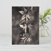 ビューティフル日本のメープルリーフポートレートセピア シーズンカード (スタンド正面)