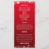 ビューティフル白熱［赤熱］光を放つスターズレッド結婚式 プログラム (裏面)
