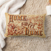 ビューティフル素朴ホームスイートホーム ランバークッション (ブランケット)