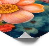 ビューティフル芸術的バタフライイラストレーションアート ポスター (角)