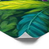 ビューティフル芸術的バタフライイラストレーション ポスター (角)