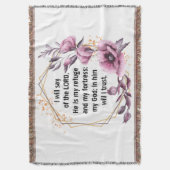 ビューティフル詩篇91フローラブランケット スローブランケット (正面縦)