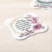 ビューティフル詩篇91フローラ紙コースター ペーパーコースター (アングル)