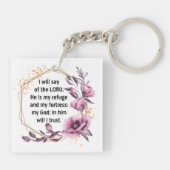 ビューティフル詩編91フローラキーチェーン キーホルダー (裏面)