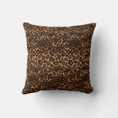 ビューティフル赤いハートレオパードアニマルプリント クッション (裏面)