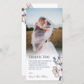 ビューティフル赤面&ブ結婚ルーフラワーズサンキュー サンキューカード (正面/裏面)