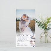 ビューティフル赤面&ブ結婚ルーフラワーズサンキュー サンキューカード (スタンド正面)