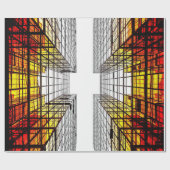 ビューティフル超高層ビルオブアーバンシティ ラッピングペーパー (フラット)