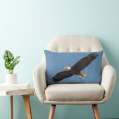 ビューティフル飛んでいるイーグルプリント装飾用クッション ランバークッション (椅子)