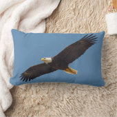 ビューティフル飛んでいるイーグルプリント装飾用クッション ランバークッション (ブランケット)