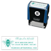 ビューティフルBEEファミリー差出人住所 セルフインキングスタンプ (インサイチュ)