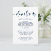 ビューティフ結婚ルズベニューディレクションズネイビーブルーフォント エンクロージャーカード (スタンド正面)