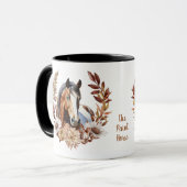 ビューティフ絵を描ォースホース秋リース マグカップ (正面左)