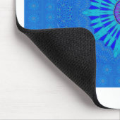 ビューティブル王室のブルーマンダラアートプリント マウスパッド (コーナー)