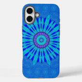 ビューティブル王室のブルーマンダラアートプリント Case-Mate iPhoneケース (裏面)