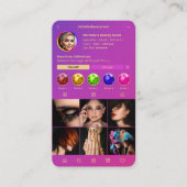 ビューティモダンシャン美学ピンク金ゴールドインスタグラム 名刺 (正面)