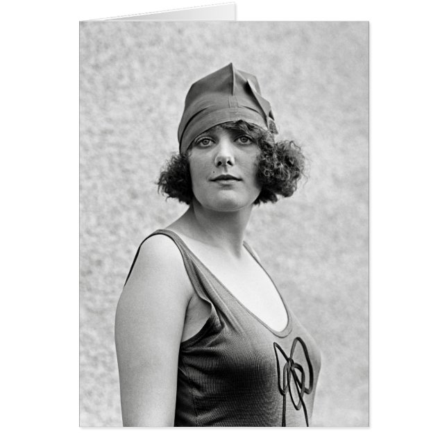 ビューティーコンテストの水着の女性の肖像, 1922年 (正面)
