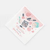 ビューティースパの豪華な誕生日パーティー スタンダードランチョンナプキン (角)