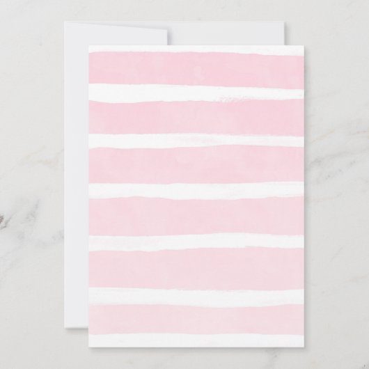 ビューティースパデイ ピンクパーティー招待状 招待状 (裏面)