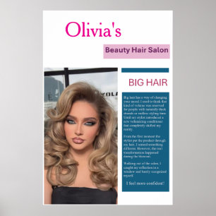 ビューティーヘアサロンポスター ビッグヘアマーケティング ポスター