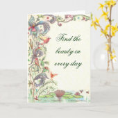 ビューティー カード (黄色い花)