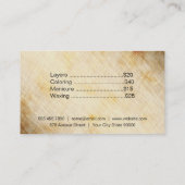 ビューティー | ヴィンテージ（価格カード） 名刺 (裏面)