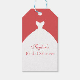 ビューティ結婚ズガウンカスタム ギフトタグ