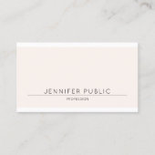 ビューテシンプルィモダンフルカラープレーントレンディー 名刺 (正面)