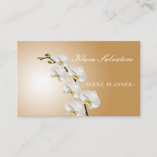 ビューテ素晴らしィフルパーフェクトオーキッド 名刺 (正面)