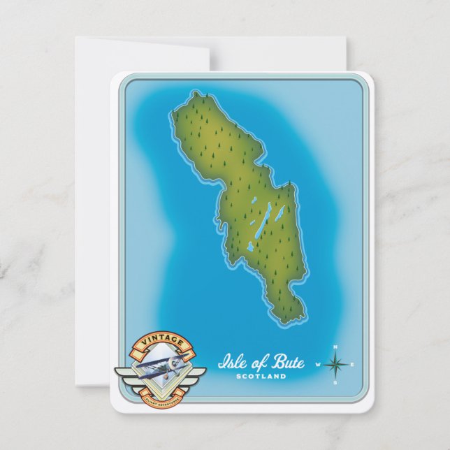 ビュート島の地図 (正面)