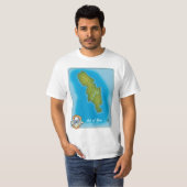 ビュート島の地図 Tシャツ (正面フル)