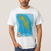 ビュート島の地図 Tシャツ (正面)